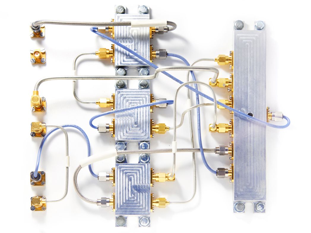 Microwave,Cable,Assembly,White,Isolated